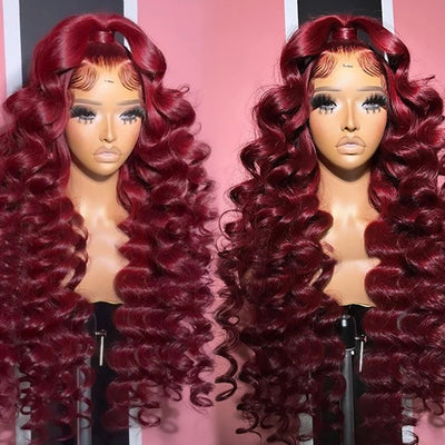 Wig red humain hair 20 inch